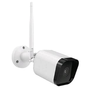 Isiwi isw-bfes4m telecamera ip wireless square 4mpx bullet fissa per esterno ir led audio bidirezionale sd card ip65 stand alon bianco