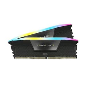 Corsair vengeance rgb kit memoria ram 2x16gb 32gb totali 6.000 mhz tecnologia ddr5 tipologia dimm 288-pin cas 36 black