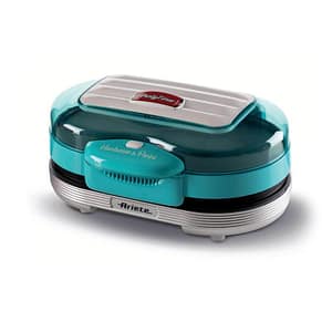 Ariete 205 hamburger maker party time macchina per fare hamburger 1200w doppie piastre antiaderenti 2 scomparti azzurro