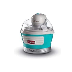 Ariete ice cream maker party time gelatiera 12w cestello refrigerante doppio isolamento capacita` 1.5 lt celeste