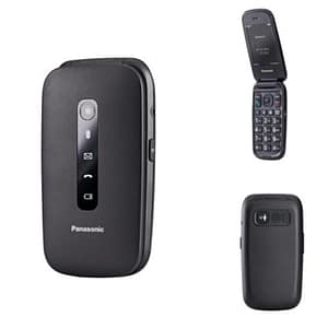 Panasonic kx-tu550exb 4g senior phone 2,8 clamshell fotocamera 1.2mpx 300 ore standby 4g lte italia black