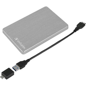 Verbatim store n go alu slim hdd esterno 2.000gb 2.5 in alluminio usb 3.2 gen 1 argento