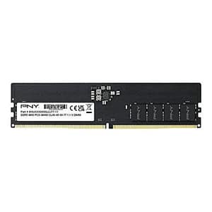 Pny performance ddr5 16gb 4800 mhz dimm modulo ram per computer desktop cl40 1.1v nero