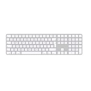 Apple magic keyboard tastiera wireless con touch id e tastierino numerico (per mac con chip apple) inglese internazionale argento