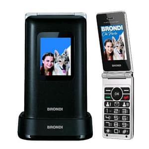 Brondi amico prezioso dual sim 2.8 32m+32m tasti grandi tasto sos fotocamera 1.3 mp black metal