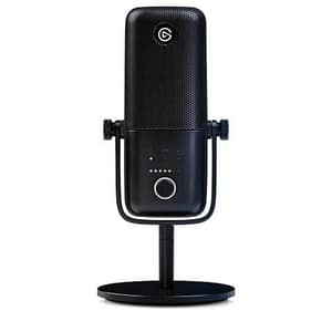 Elgato wave 3 microfono usb a condensatore e soluzione di mixaggio digitale tecnologia anti-clipping disattivazione audio capacitiva, streaming e podcasting nero