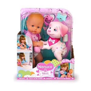 Famosa nenuco e petuco bambola con cucciolo e accessori