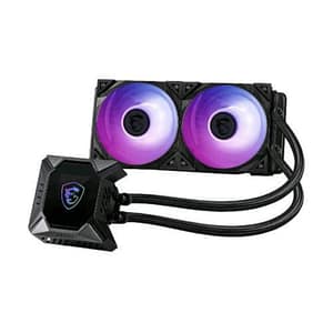 Msi mpg coreliquid k240 v2 dissipatore a liquido rgb per cpu radiatore 240mm con lcd 2.4 waterblock con built-in torx 3.0 black