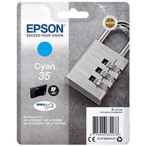 Epson c13t35824010 ciano lucchetto per wf-4720dwf wf-4725dwf wf-4740dtwf
