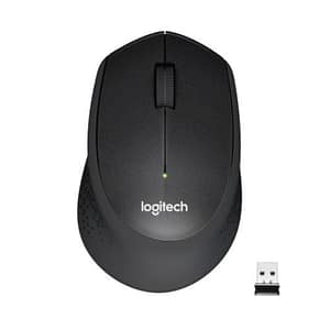 Logitech m330 silent plus mouse wireless, 2,4 ghz con ricevitore usb nano, tracciamento ottico 1000 dpi, durata batteria di 2 anni