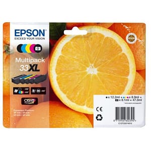 Epson c13t33574021 multipack 33xl arancia 5 colori