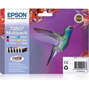 Epson multipack (t080) 6 colori blister