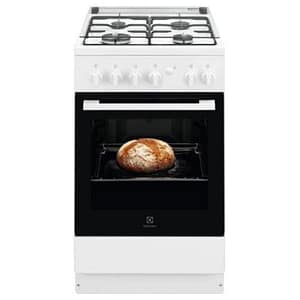 Electrolux lkk500000w cucina a gas libera installazione con piano a 4 fuochi forno elettrico 56 litri classe a 60×60 cm bianco