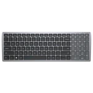Dell kb740 tastiera compatta senza fili multi-device bluetooth qwerty italiano colore grigio nero