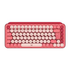 Logitech pop keys tastiera meccanica wireless con tasti emoji personalizzabili heartbreaker-rose