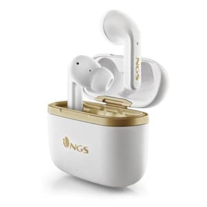 Ngs artica trophy cuffie auricolari con microfono in-ear bluetooth tws anc touch con custodia di ricarica bianco