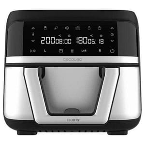 Cecotec cecofry dual 9000 friggitrice ad aria 2850w capacita` 9 lt doppio cestello display digitale tecnologia perfectcook 6 modalita` nero acciaio
