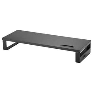 Conceptronic 650881supporto da tavolo per monitor/tv a schermo piatto con 3 porte usb e supporto per smartphone black