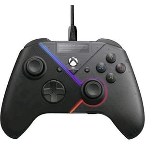 Asus rog raikiri controller gaming con cavo per pc e xbox mappatura dei tasti illuminazione rgb aura nero