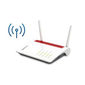 Avm fritz!box 6850 lte router wireless dual-band 2.4ghz-5ghz gigabit ethernet 3g 4g rosso-bianco