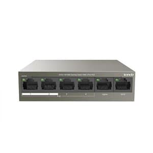 Tenda tef1106p-4-63w switch 6 porte lan 10-100m desktop 4 porte poe