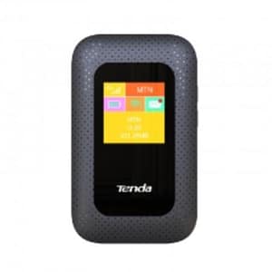 Tenda 4g185 v2.0 pocket mobile router hotspot portatile wi-fi 4g/lte slot micro-sim cat4 banda lte/wcdma/gsm batteria 2100 mah pulsante wps display a colori nero