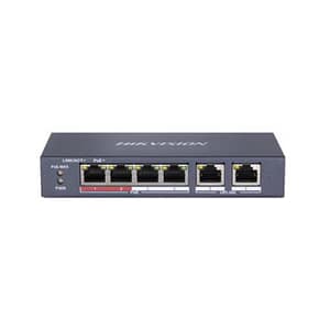 Hikvision digital technology ds-3e0106p-e-m switch di rete non gestito fast ethernet 10-100 supporto power over ethernet blu