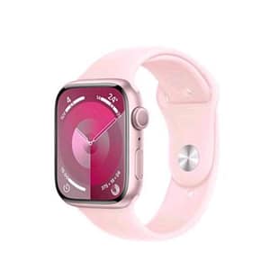 Apple watch series 9 gps 45mm aluminium case pink con cinturino sport band light pink m/l
