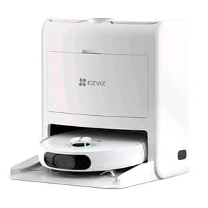 Ezviz rs2 vacuum & mop combo robot aspirapolvere/lavapavimenti con stazione di ricarica contenitore raccolta sporco ed acqua navigazione 3d laser 4000 pa white