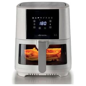 Ariete airy fryer 4626-03 – friggitrice ad aria 6?l, 1?300?w, 8 programmi preimpostati, display touch digitale, tecnologia hot air, bianco