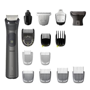 Philips mg7940/15 serie 7000 grooming kit all in one per viso/capelli orecchie wet & dry ricaricabile con accessori
