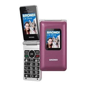 Brondi amico prezioso dual sim 2.8 32m+32m tasti grandi tasto sos fotocamera 1.3 mp violet metal