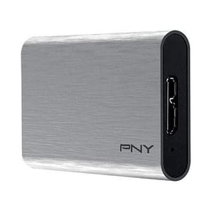 Pny ssd portatile elite silver usb 3.1 (960gb), grigio brush