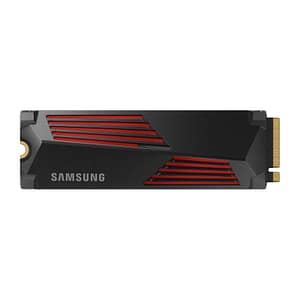 Samsung 990 pro ssd 4.000gb m.2 2280 pcie 4.0 x4 (nvme) crittografato 256 bit aes con dissipatore di calore lettura: 7450 mb/s, scrittura: 6900 mb/s