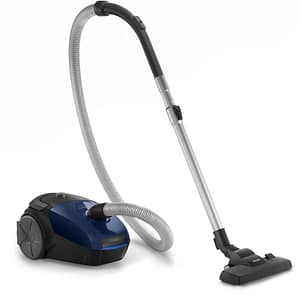 Philips fc8240/09 powergo aspirapolvere a traino 750w con sacco tubo telescopico lunghezza cavo 6 mt nero blu