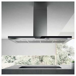 Elica top sense ixbl-a-60 cappa aspirante a isola, nero, acciaio inossidabile classe a