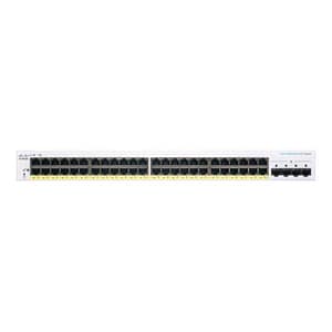 Cisco business 220 series cbs220-48p-4g-eu switch gestito 48 x 10/100/1000 (poe+) + 4 x gigabit sfp (uplink) poe+ (382 w) montabile su rack