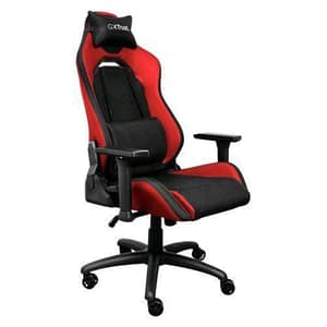 Trust gxt714 ruya gaming chair sedia gaming altezza ed inclinazione schienale regolabili con funzione di blocco braccioli 3d nero/rosso