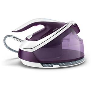 Philips gc7933/30 perfectcare compact plus ferro da stiro con caldaia 2400 w colpo di vapore 450g pressione 6.5 bar tecnologia optimal temp serbatoio 15 lt viola/bianco