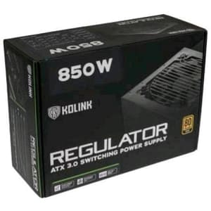 Kolink regulator alimentatore atx 850w modulare certificazione 80+ gold raffreddamento attivo black