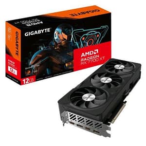 Gigabyte radeon rx 7700 xt gaming oc 12g amd 12 gb gddr6 triple fan pci express 4.0 2 x hdmi 2 x displayport