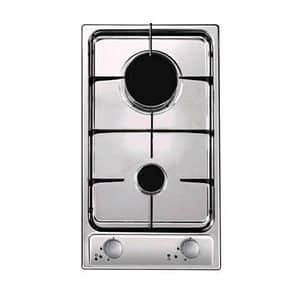 Candy cdg 32/1spx piano cottura a gas da incasso 2 fuochi acciaio