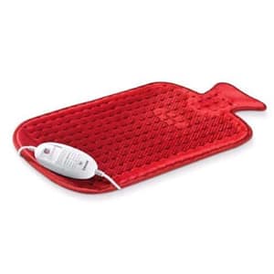 Beurer hk 44 termoforo a forma di borsa dell`acqua calda in microfibra tre livelli di temperatura selezionabili rosso