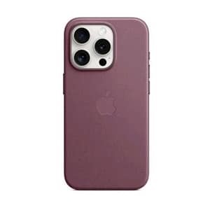 Apple iphone 15 pro custodia magsafe in tessuto finewoven mulberry