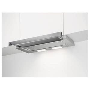 Electrolux serie 300 ledlights lfp226s cappa estraibile 60 cm regolazione a 3 velocita` 60 cm 2 luci led modalita` filtrante o aspirante filtri in metallo lavabili colore grigio