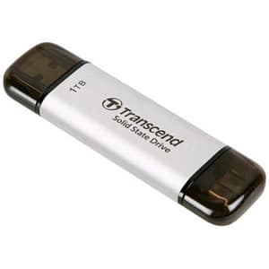 Transcend esd310 ssd esterno 1.000gb usb a e usb-c 3.2 gen 2 (3.1 gen 2) 10 gbit/s argento