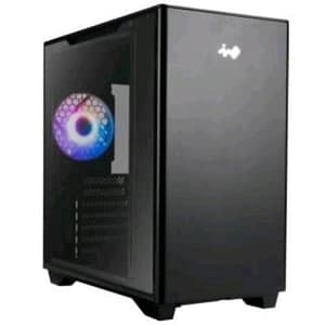 Inwin a5 case midi tower atx 1 ventola installate illuminazione led rgb pannello in vetro temperato black