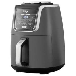 Ninja af160eu friggitrice ad aria 6 funzioni di cottura antiaderente 1750 w 5.2 litri piastra rivestita in ceramica nero