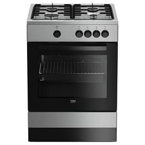 Beko fsg62000 dx cucina a gas forno a gas con grill 4 fuochi capacita` 64 litri classe energetica a 60 cm acciaio inox