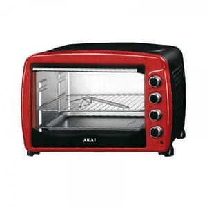 Akai ty-g600c forno elettrico 2000w 65 lt con timer 60 minuti rosso
